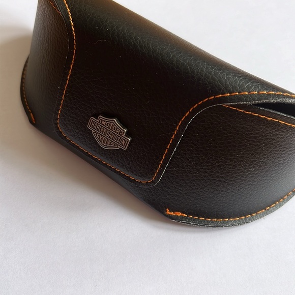 Harley Davidson Sun Glasses Case / Leather / New - Picture 2 of 9